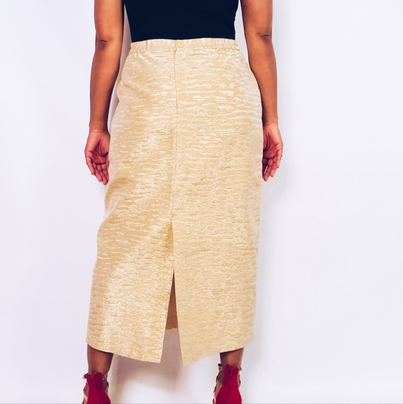 Metallic Midi Skirt - Picture 4 of 8
